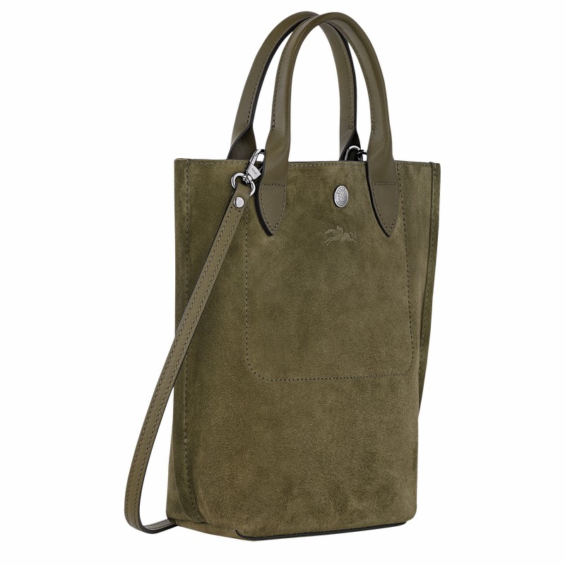 Longchamp Cabas Longchamp XS Muleposer Dame Khaki Danmark | 10276HFO292