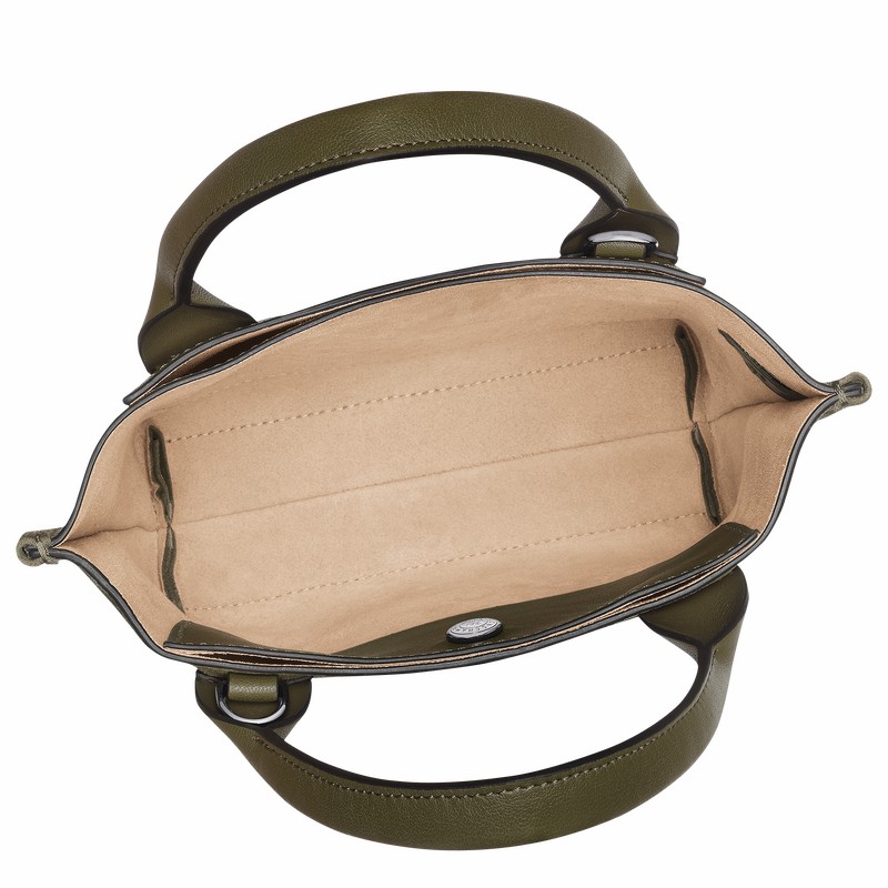 Longchamp Cabas Longchamp XS Muleposer Dame Khaki Danmark | 10276HFO292