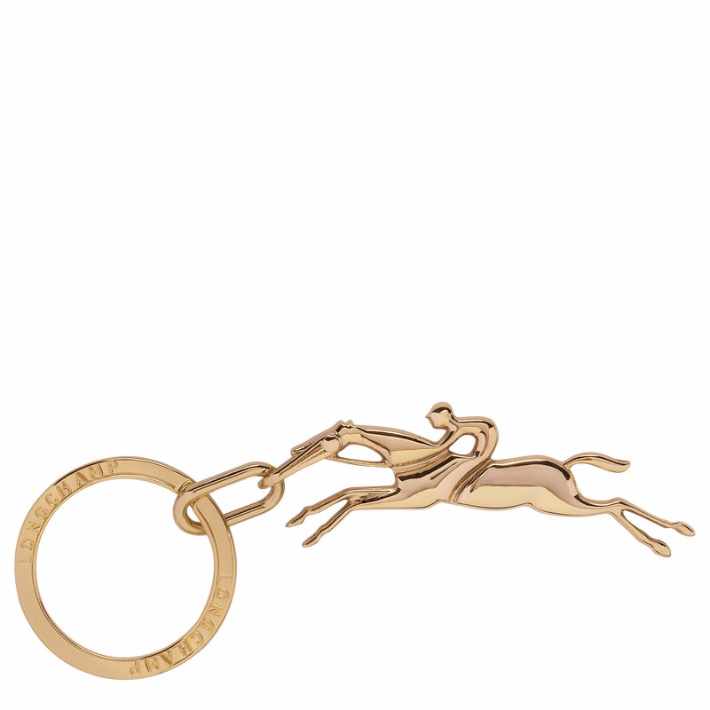 Longchamp Cavalier Longchamp Nøgleringe Dame Guld Danmark | 36015METDTP