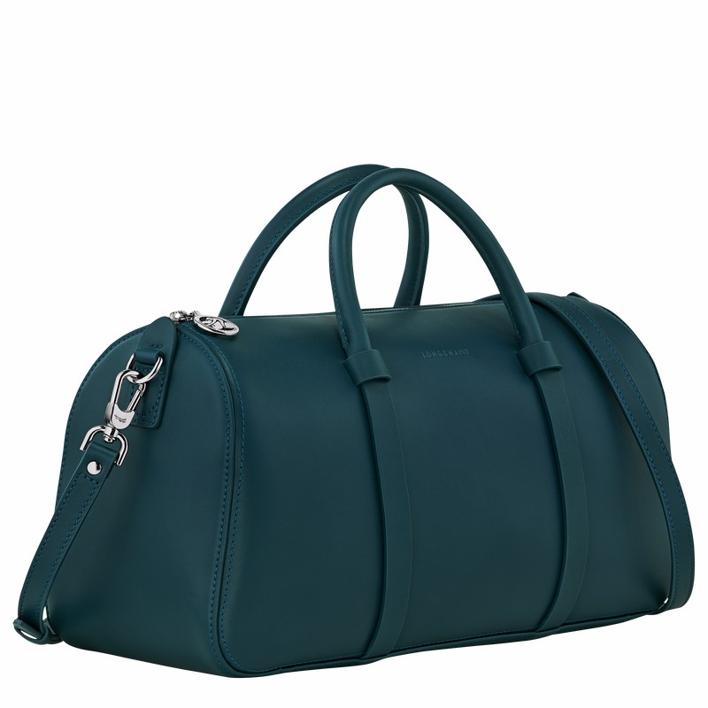 Longchamp Daylong L Håndtaske Dame Blå Danmark | 10282HFK806