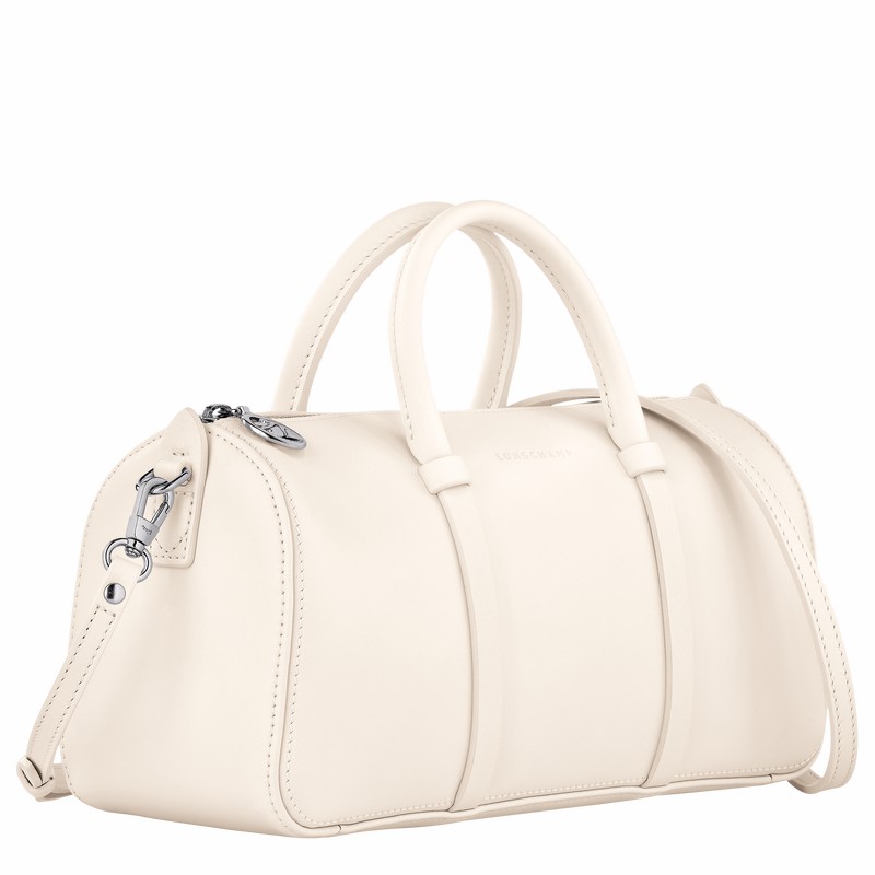 Longchamp Daylong M Håndtaske Dame Hvide Danmark | 10271HFK037