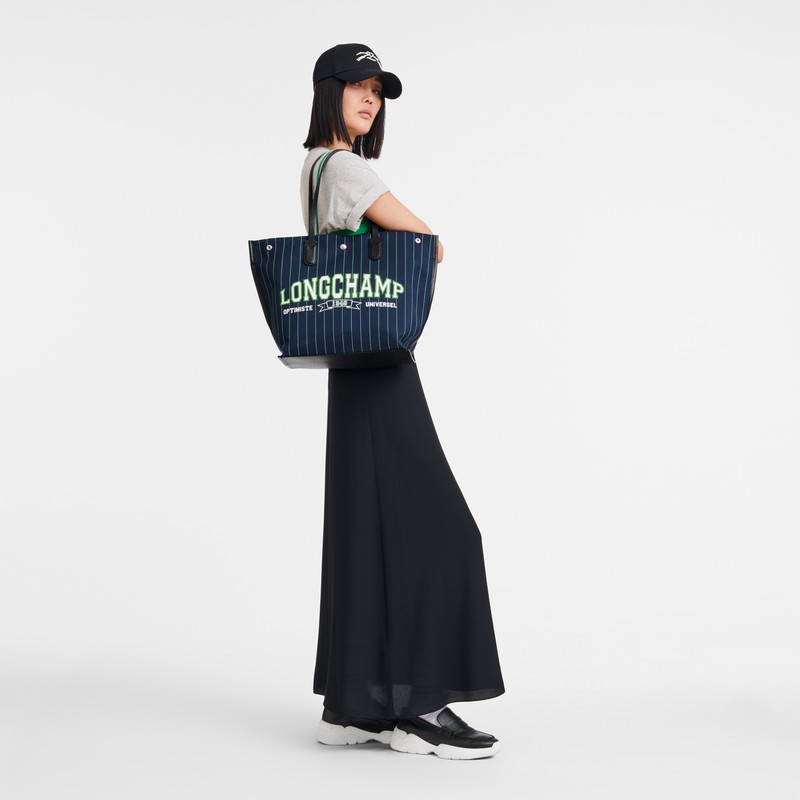 Longchamp Essential Muleposer Dame Mørkeblå Danmark | 10090HFD006