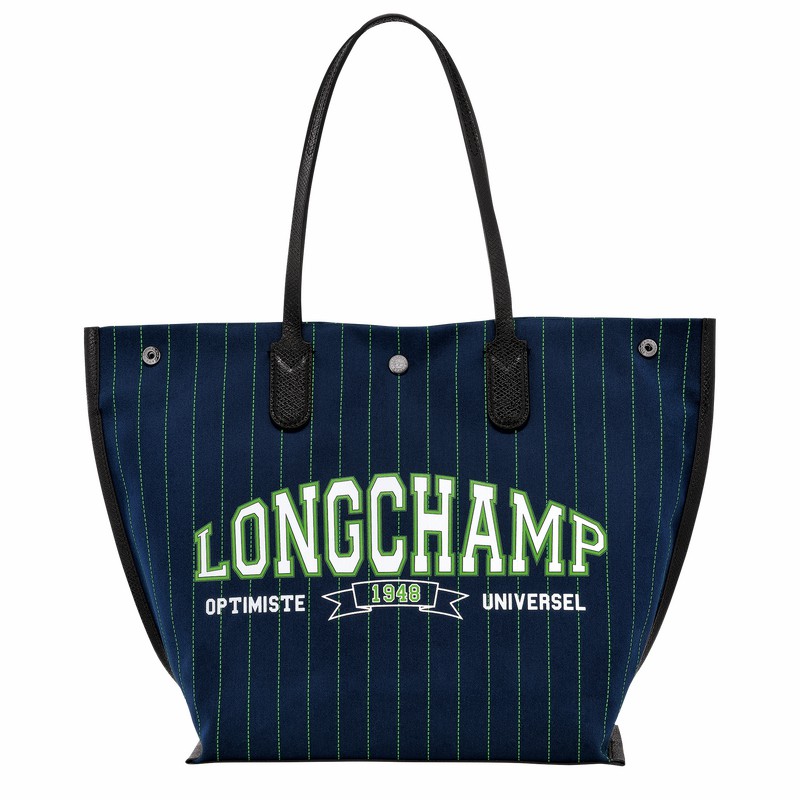 Longchamp Essential Muleposer Dame Mørkeblå Danmark | 10090HFD006