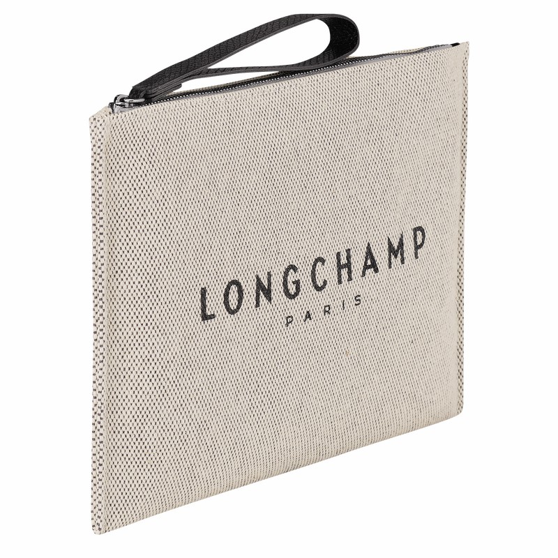 Longchamp Essential Pouches Dame Hvide Danmark | 34136HSG037