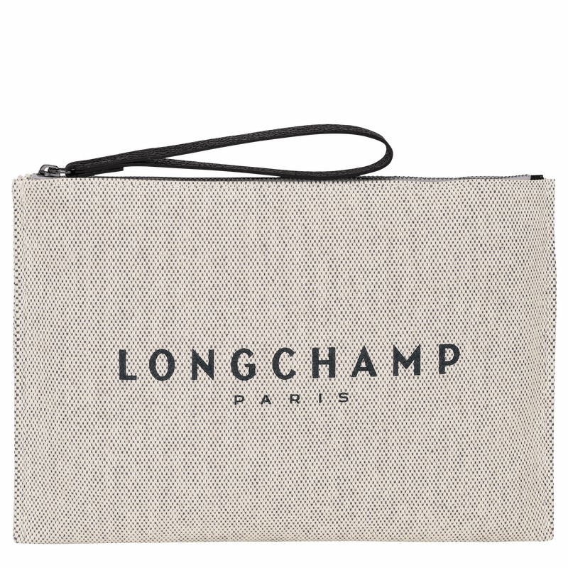 Longchamp Essential Pouches Dame Hvide Danmark | 34136HSG037