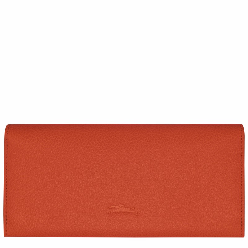 Longchamp Le FOULONNÉ Continental Pung Dame Orange Danmark | L3044021685