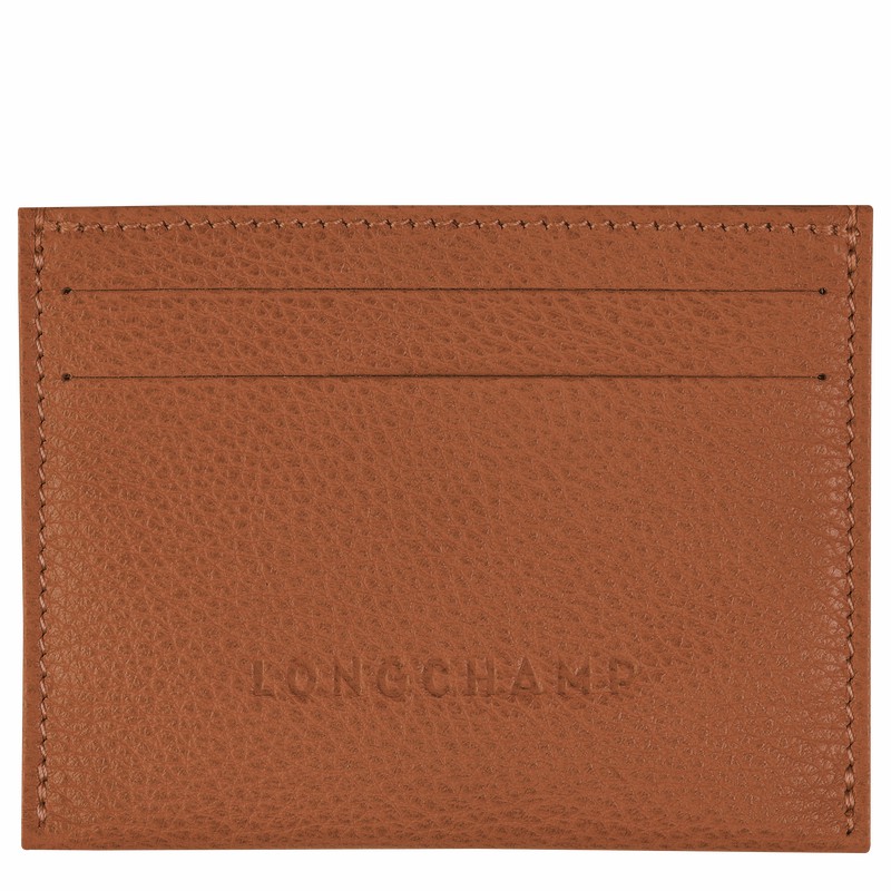 Longchamp Le FOULONNÉ Kortholder Dame Caramel Danmark | L3218021121