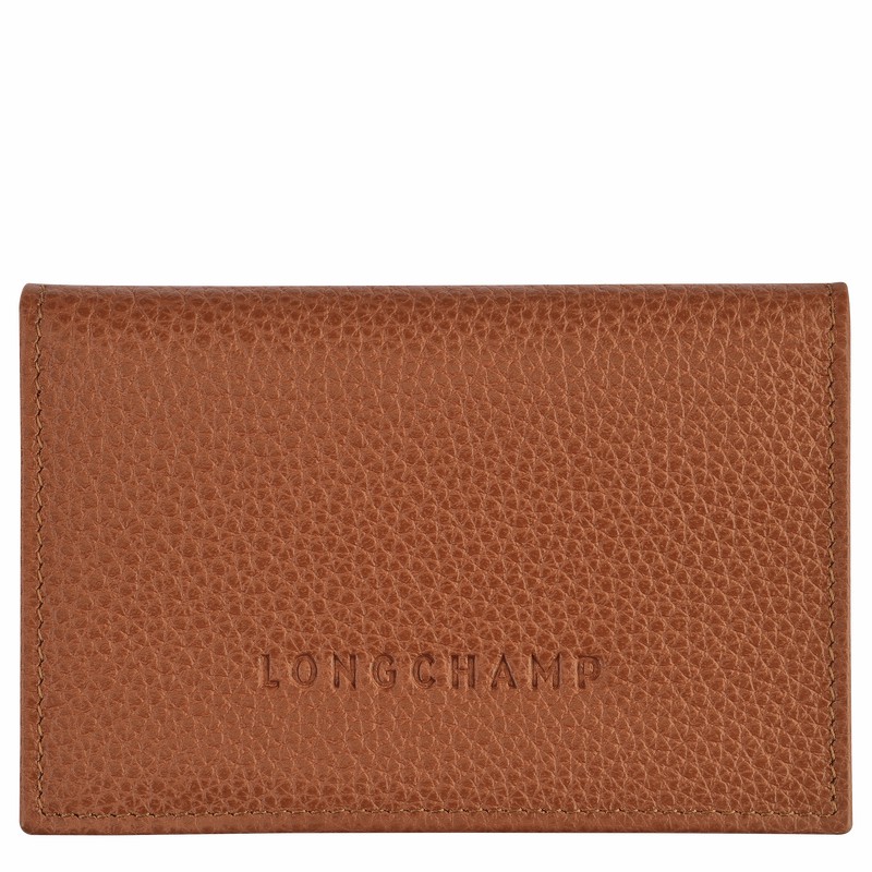 Longchamp Le FOULONNÉ Kortholder Dame Caramel Danmark | L3243021121