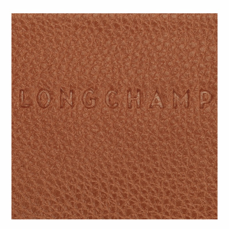 Longchamp Le FOULONNÉ Kortholder Dame Caramel Danmark | 30036021121