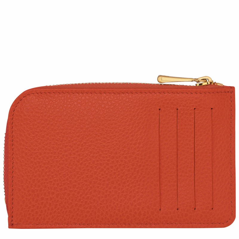 Longchamp Le FOULONNÉ Kortholder Dame Orange Danmark | 30036021685