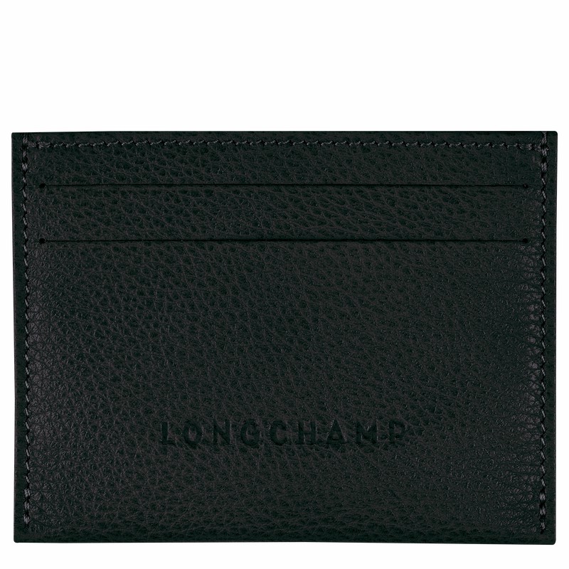 Longchamp Le FOULONNÉ Kortholder Dame Sort Danmark | L3218021001