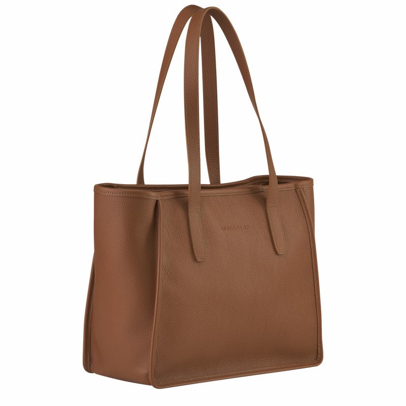 Longchamp Le FOULONNÉ L Muleposer Dame Caramel Danmark | 10190021121