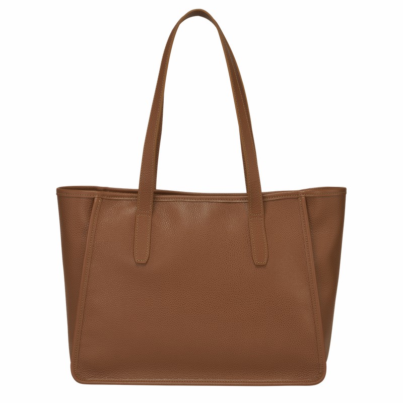 Longchamp Le FOULONNÉ L Muleposer Dame Caramel Danmark | 10190021121