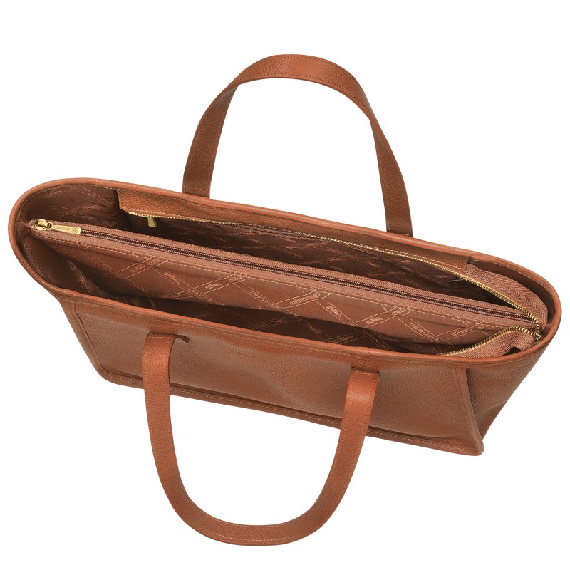 Longchamp Le FOULONNÉ L Muleposer Dame Caramel Danmark | 10190021121