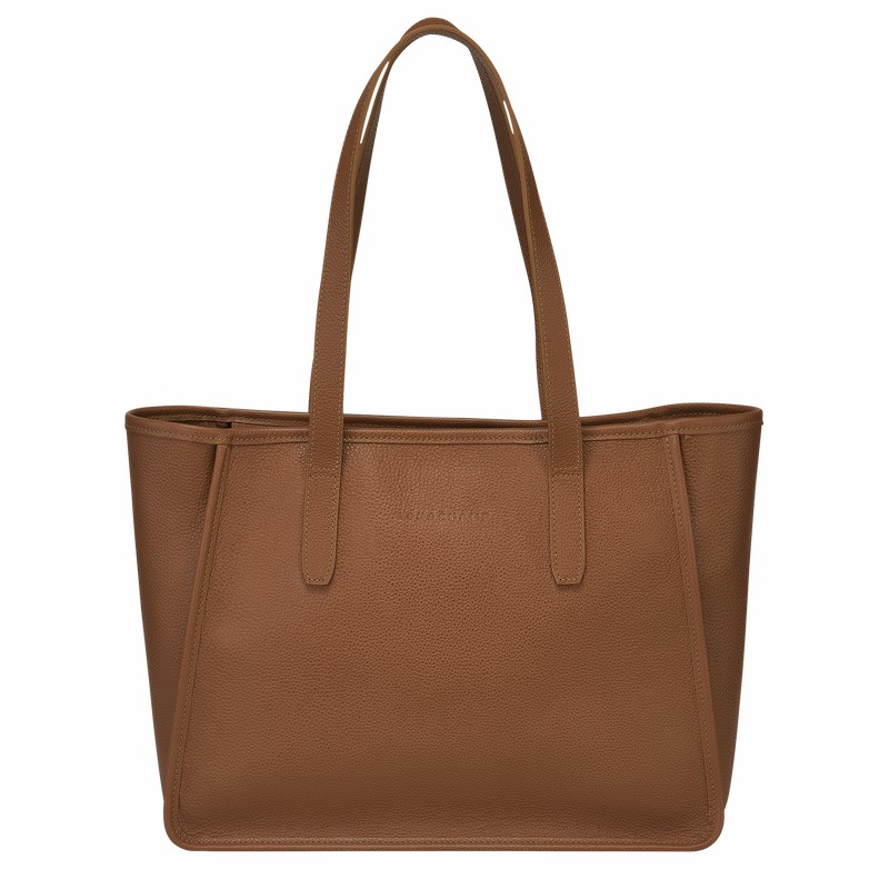 Longchamp Le FOULONNÉ L Muleposer Dame Caramel Danmark | 10190021121