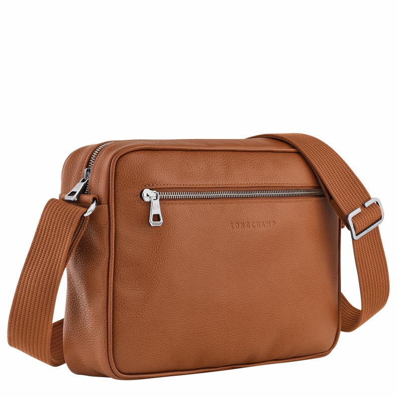 Longchamp Le FOULONNÉ M Bøttepungen Herre Caramel Danmark | 20044021F72