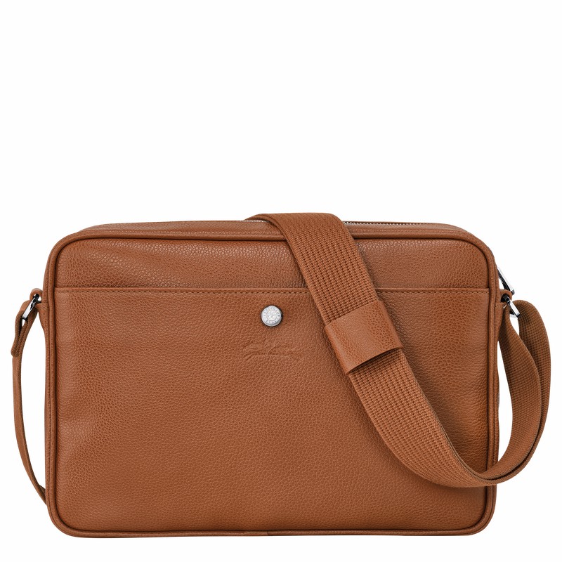 Longchamp Le FOULONNÉ M Bøttepungen Herre Caramel Danmark | 20044021F72