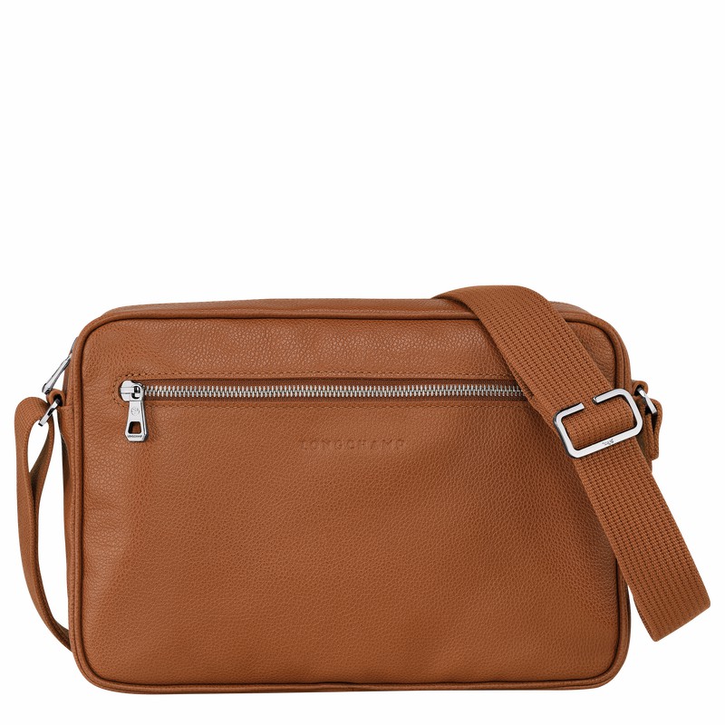 Longchamp Le FOULONNÉ M Bøttepungen Herre Caramel Danmark | 20044021F72