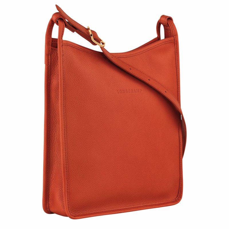 Longchamp Le FOULONNÉ M Crossbody Taske Dame Orange Danmark | 10140021685