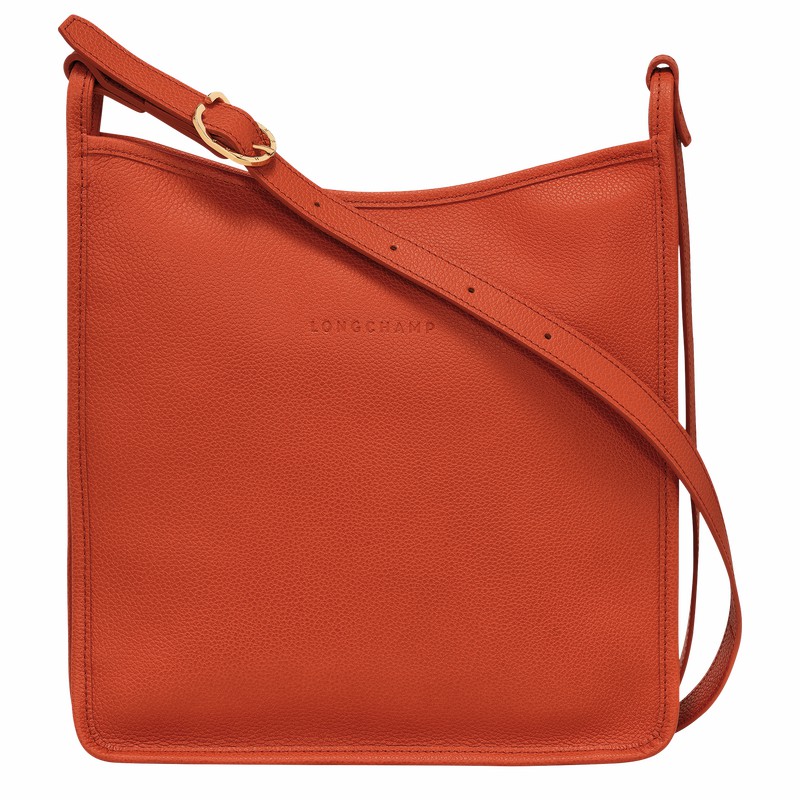 Longchamp Le FOULONNÉ M Crossbody Taske Dame Orange Danmark | 10140021685