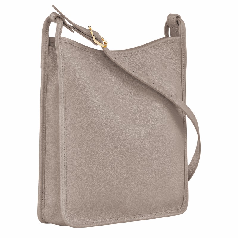 Longchamp Le FOULONNÉ M Crossbody Taske Dame Grå Danmark | 10140021P55