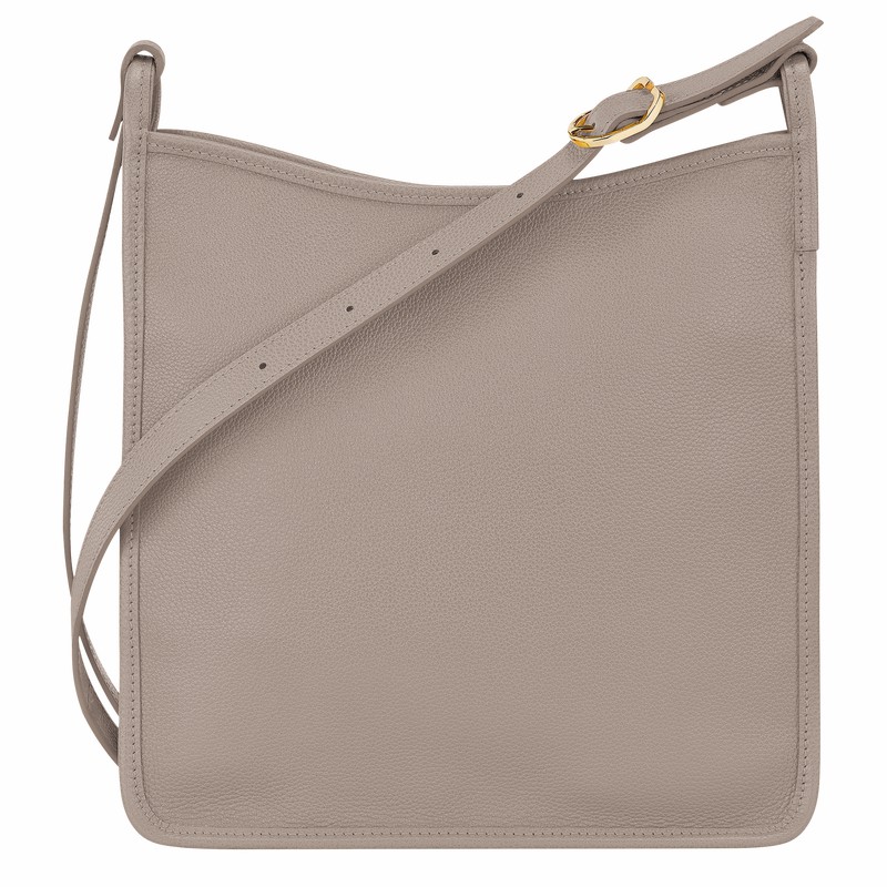 Longchamp Le FOULONNÉ M Crossbody Taske Dame Grå Danmark | 10140021P55