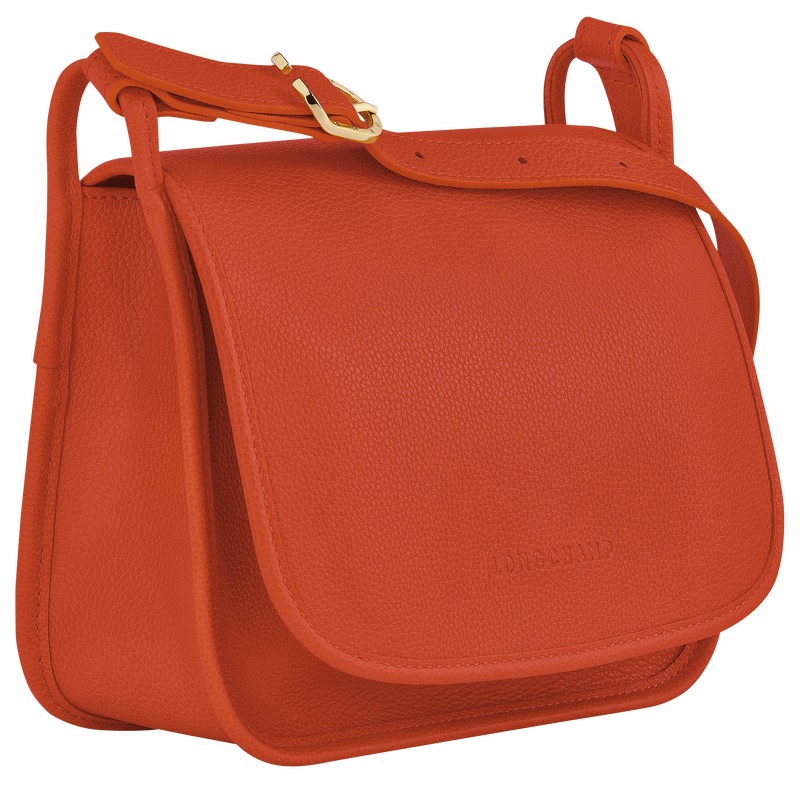 Longchamp Le FOULONNÉ M Crossbody Taske Dame Orange Danmark | 10135021685