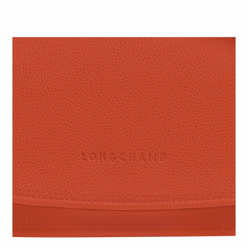 Longchamp Le FOULONNÉ M Crossbody Taske Dame Orange Danmark | 10135021685