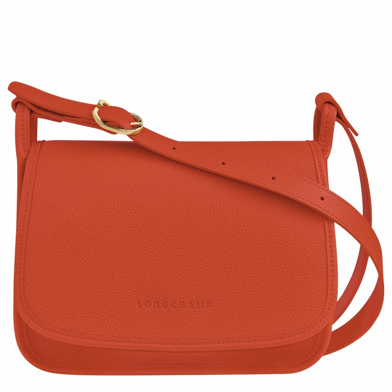 Longchamp Le FOULONNÉ M Crossbody Taske Dame Orange Danmark | 10135021685