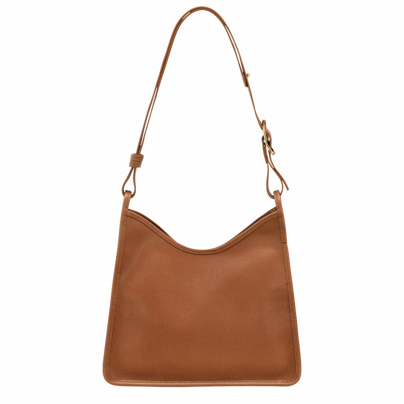 Longchamp Le FOULONNÉ M Hobo Taske Dame Caramel Danmark | 10155021121