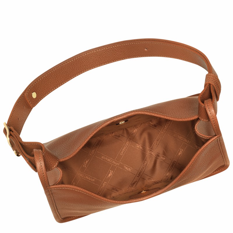 Longchamp Le FOULONNÉ M Hobo Taske Dame Caramel Danmark | 10155021121