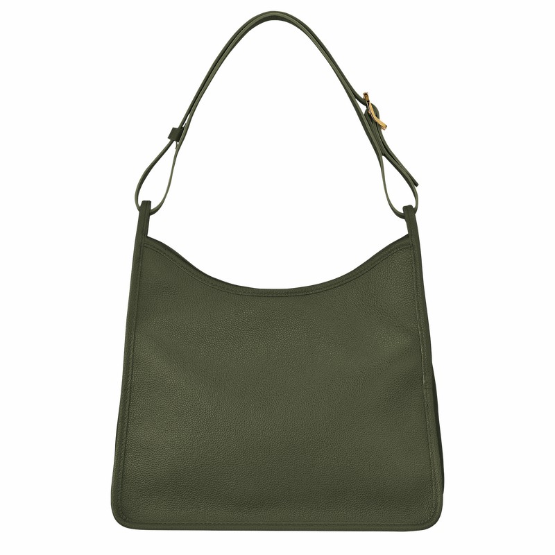 Longchamp Le FOULONNÉ M Hobo Taske Dame Khaki Danmark | 10155021892