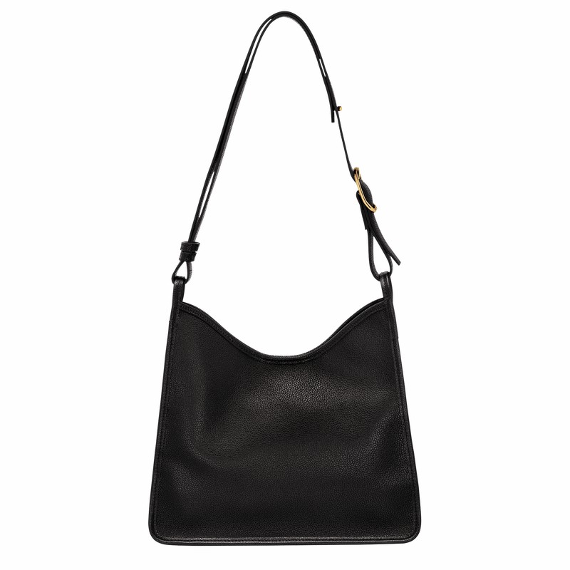 Longchamp Le FOULONNÉ M Hobo Taske Dame Sort Danmark | 10155021001