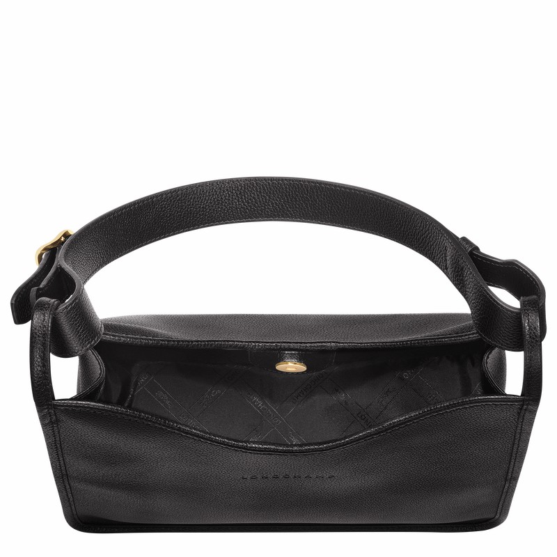 Longchamp Le FOULONNÉ M Hobo Taske Dame Sort Danmark | 10155021001