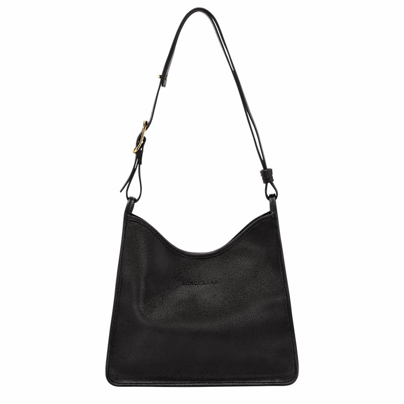 Longchamp Le FOULONNÉ M Hobo Taske Dame Sort Danmark | 10155021001