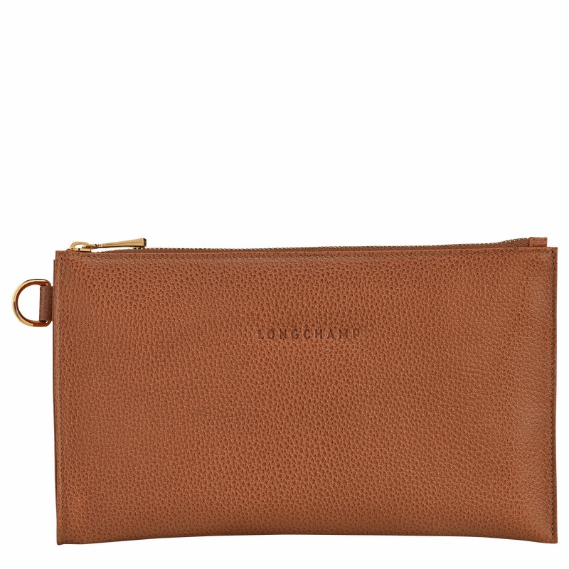 Longchamp Le FOULONNÉ Pouches Dame Caramel Danmark | L2541021121