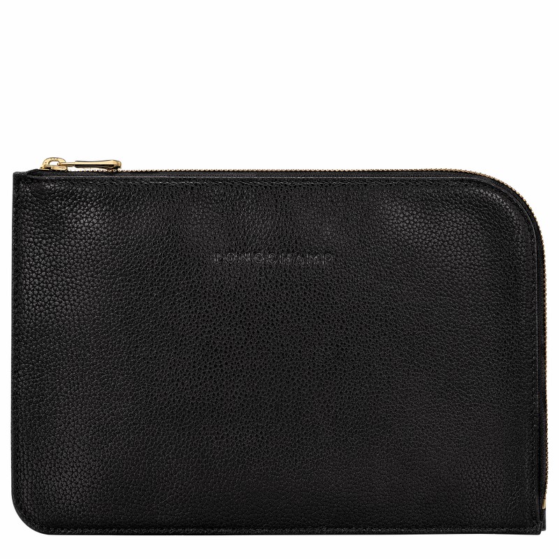 Longchamp Le FOULONNÉ Pouches Dame Sort Danmark | 30040021001