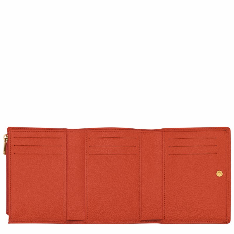 Longchamp Le FOULONNÉ Pung Dame Orange Danmark | 30021021685