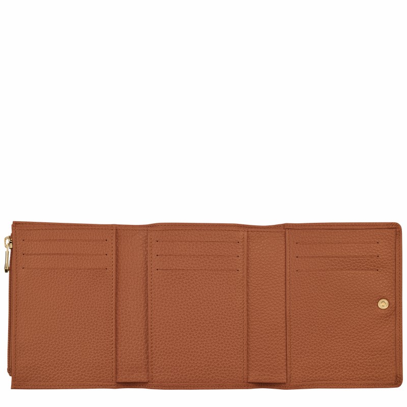 Longchamp Le FOULONNÉ Pung Herre Caramel Danmark | 30021021121-