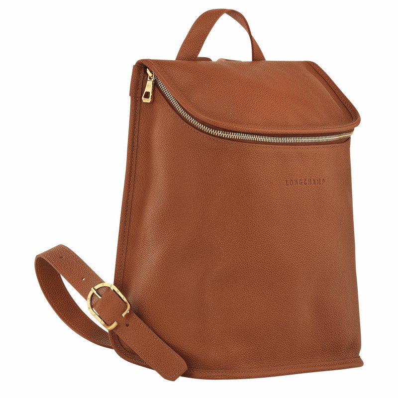 Longchamp Le FOULONNÉ Rygsække Dame Caramel Danmark | 10195021121