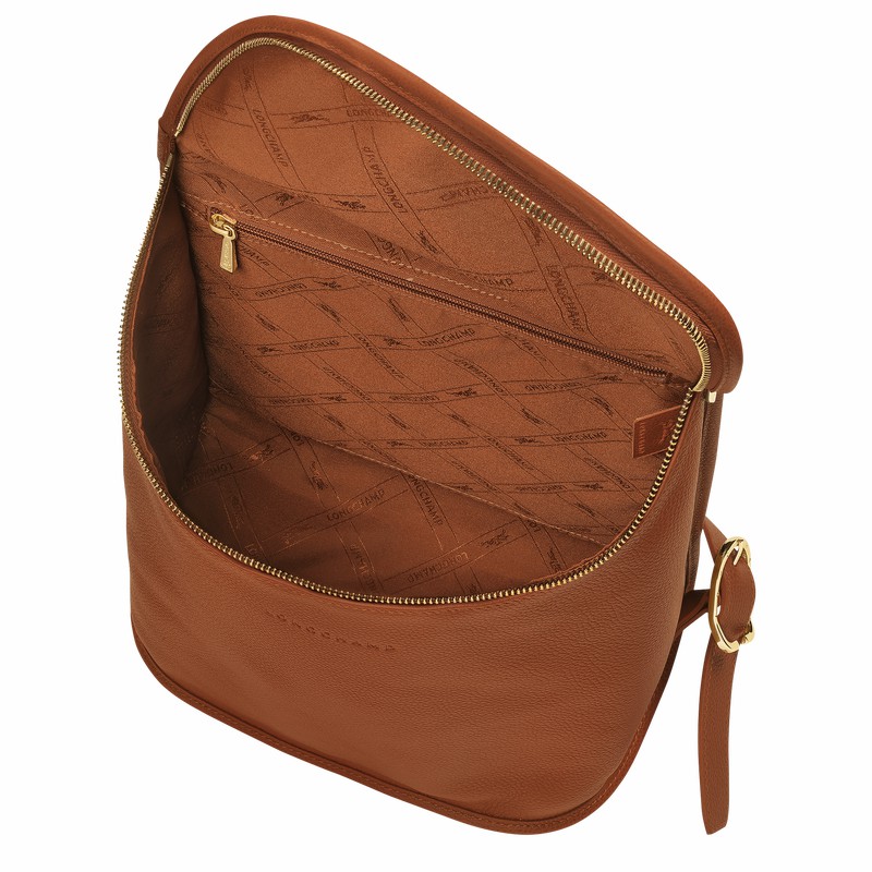 Longchamp Le FOULONNÉ Rygsække Dame Caramel Danmark | 10195021121