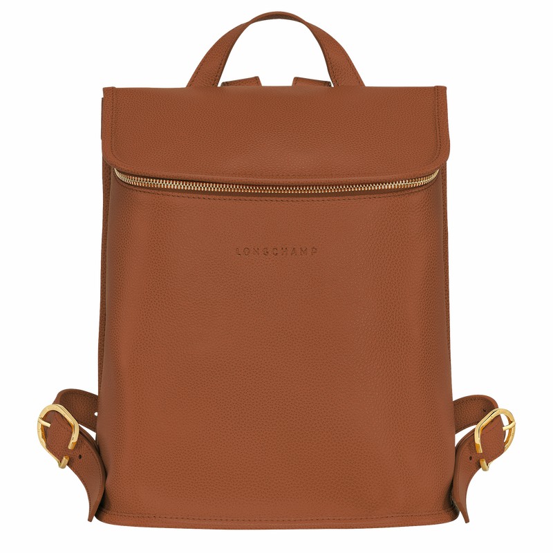 Longchamp Le FOULONNÉ Rygsække Dame Caramel Danmark | 10195021121