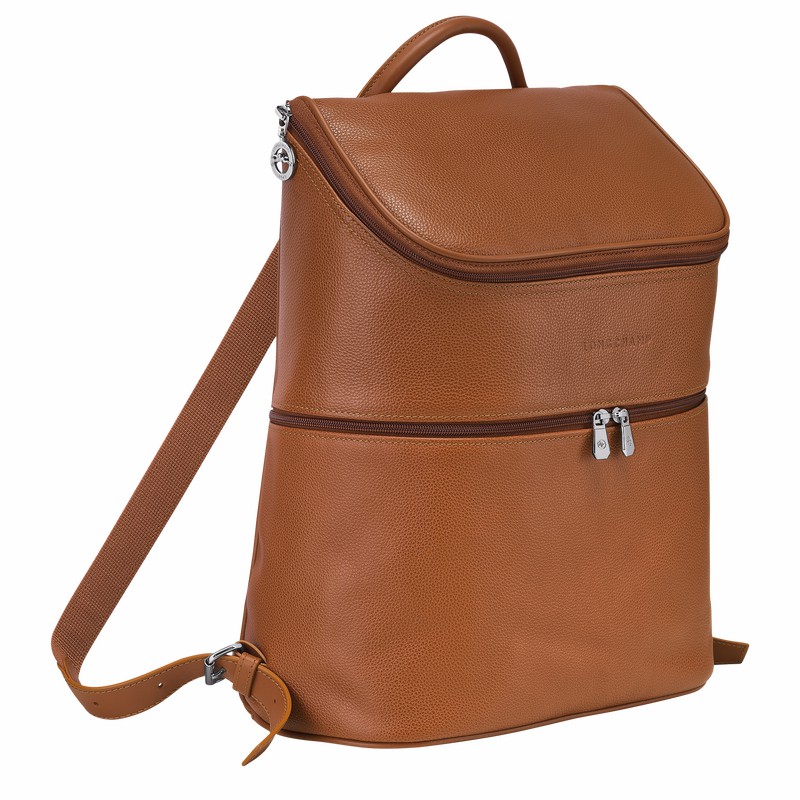 Longchamp Le FOULONNÉ Rygsække Dame Caramel Danmark | L1617021F72