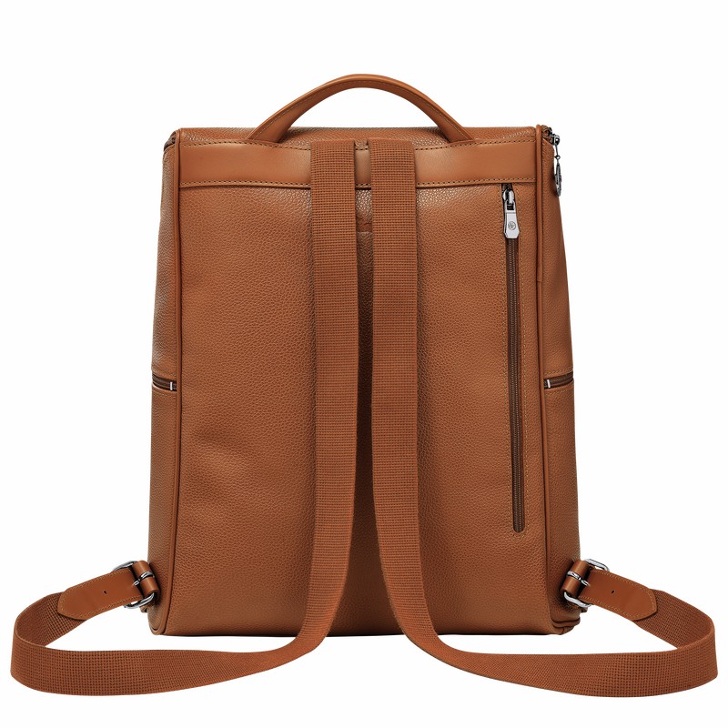 Longchamp Le FOULONNÉ Rygsække Dame Caramel Danmark | L1617021F72