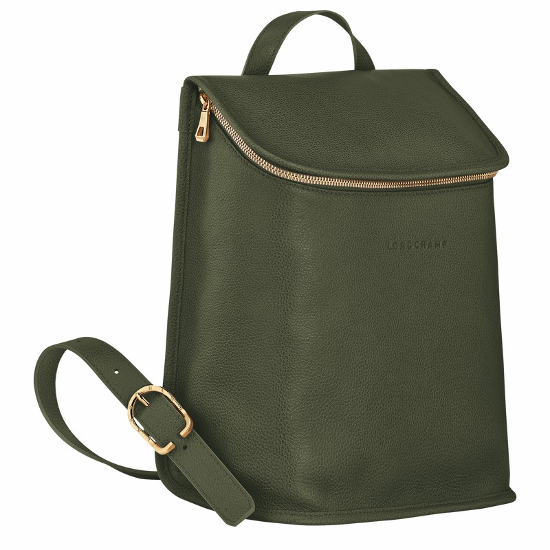 Longchamp Le FOULONNÉ Rygsække Dame Khaki Danmark | 10195021892