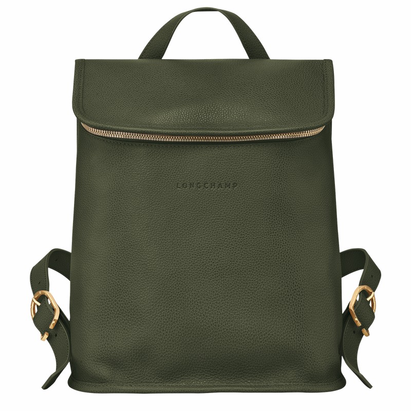 Longchamp Le FOULONNÉ Rygsække Dame Khaki Danmark | 10195021892