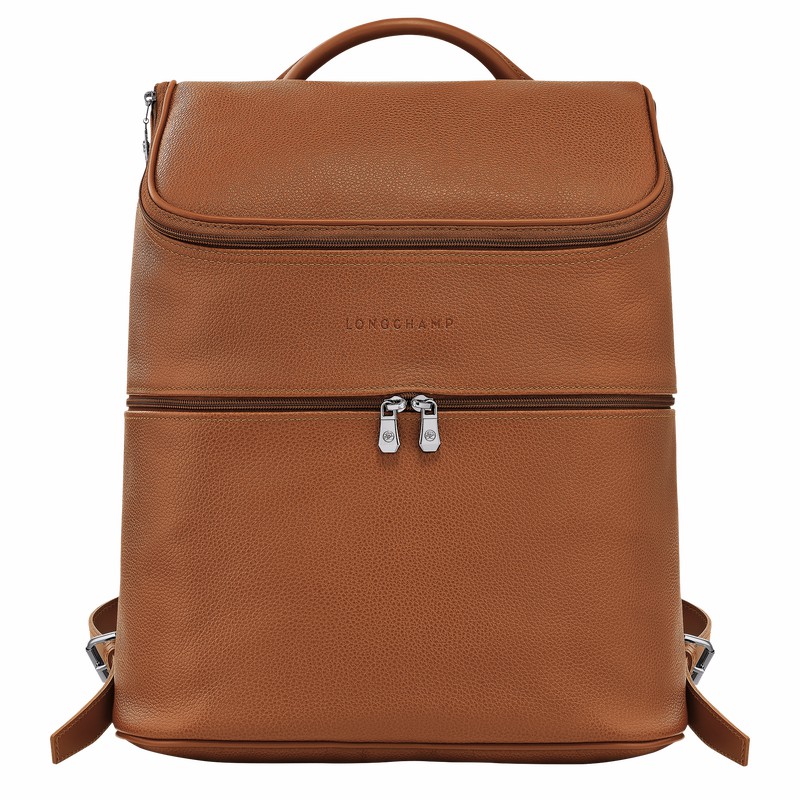 Longchamp Le FOULONNÉ Rygsække Herre Caramel Danmark | L1617021F72-