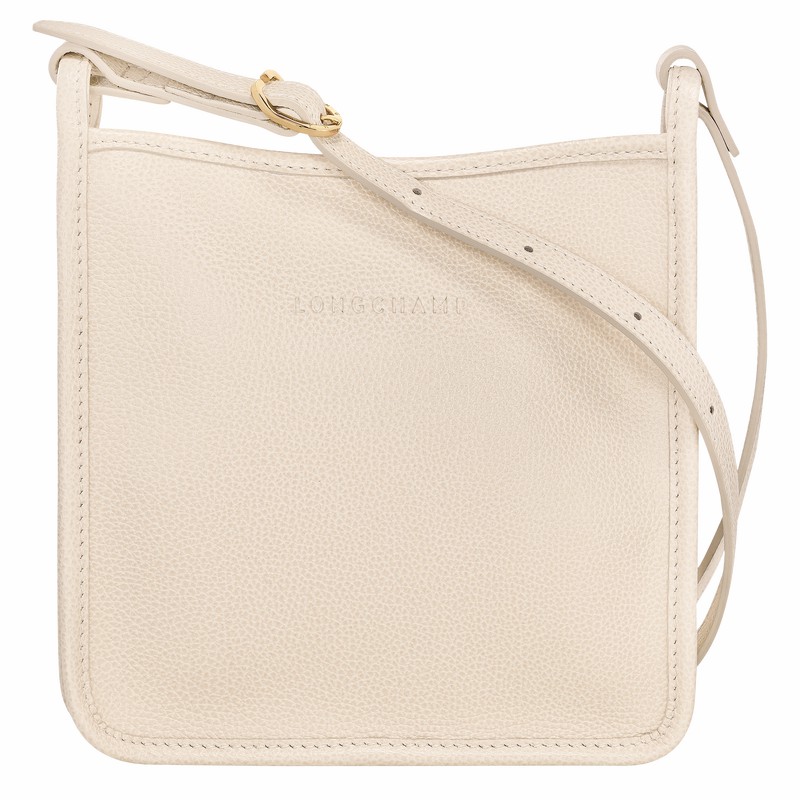 Longchamp Le FOULONNÉ S Crossbody Taske Dame Hvide Danmark | 10138021555