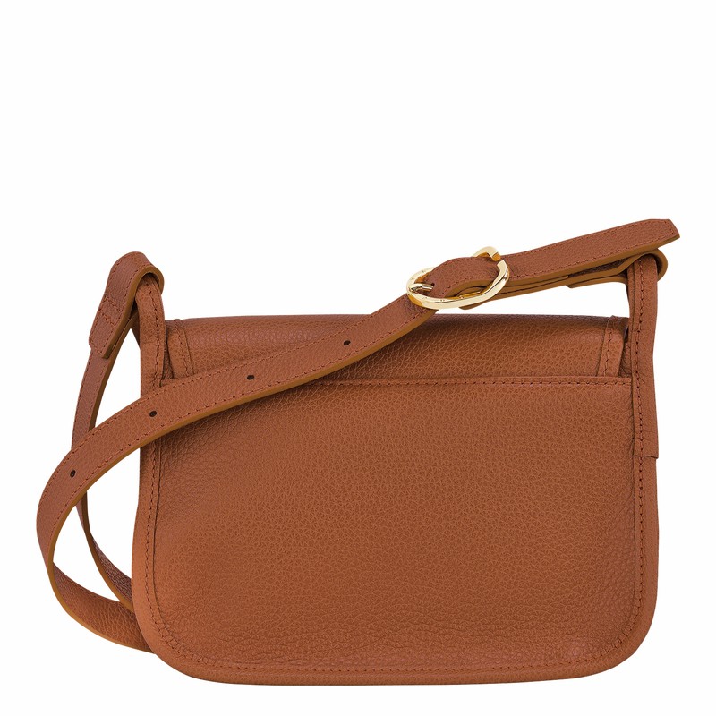 Longchamp Le FOULONNÉ S Crossbody Taske Dame Caramel Danmark | 10134021121