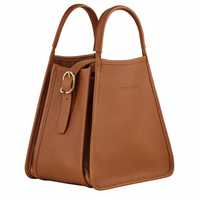 Longchamp Le FOULONNÉ S Håndtaske Dame Caramel Danmark | 10233021121